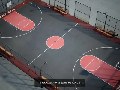 Sports playgrounds Game Ready UE 3D Model Pack