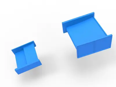 Wings of BriSCA Formula 1 Stock Car for Asphalt Scale 1 to 25 3D print model