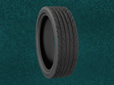 Car Tires Goma Velox Trail Series Lot1 N1-3 Group 1 3D model