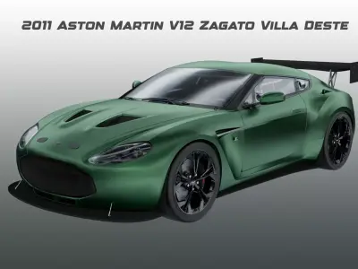 Aston Martin - 2011 - V12 Zagato Villa Este 3D model