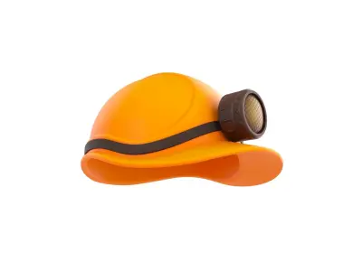 Miner Helmet 3D model