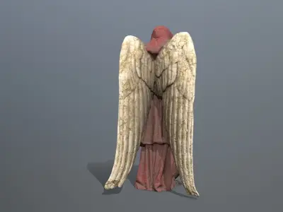 Woman Angel 1 Low-poly 3D model