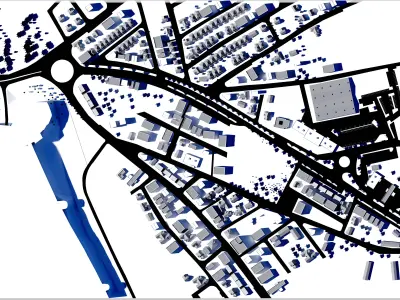 Partial Famagusta map-Cyprus 3D model