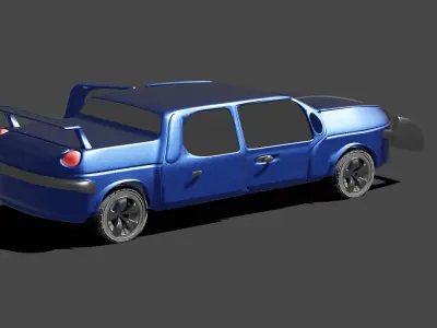 Car Concept Low-poly 3D model