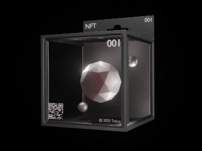 NFT BOX template for Blender 3D model Free low-poly 3D model
