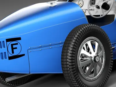 Bugatti Type 35 1925-1929 3D model