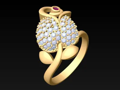 Rose Rings - Womens Rings - N3357 3D print model