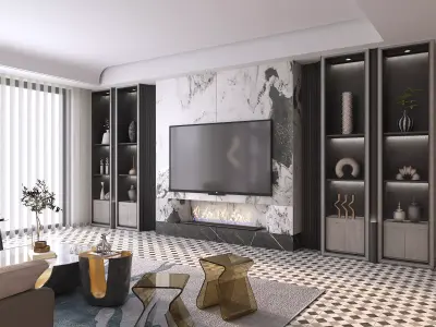 Living Room Scene 11 3D model