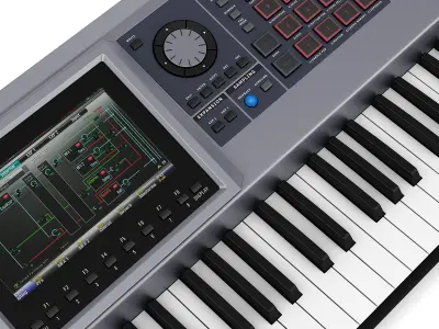 Keyboard Workstation 3 3D model