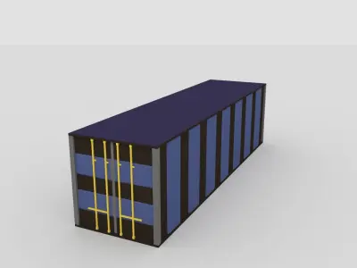 Low-Poly Cartoon Train Pack Free low-poly 3D model