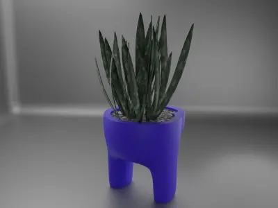 among us plant pot 40  3D print model