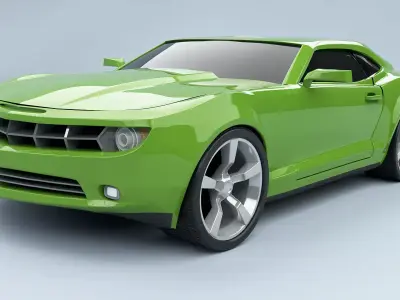 Generic muscle car 3d model 3D model