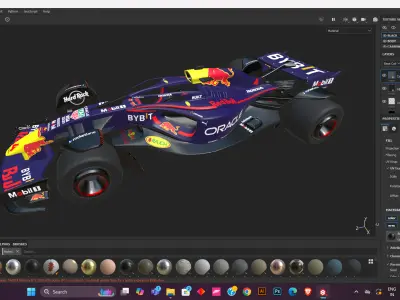 Formula 1 Car - Red Bull Concept 3D model