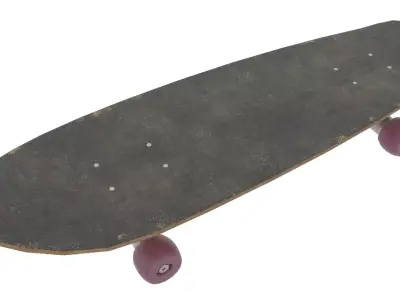 skate board Low-poly 3D model from CGTrader