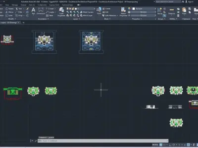 0152 - Courthouse Architecture Project - 2D Drawings-3D Files 3D model