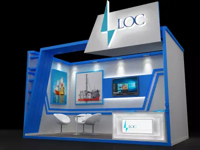 Booth Exhibition Stand a234  3D model
