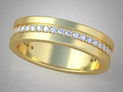 iamond ring 0328 3D printable model 8 Free 3D print model