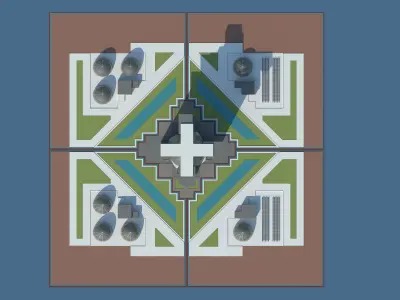 First Vertical City On Mars 3D model