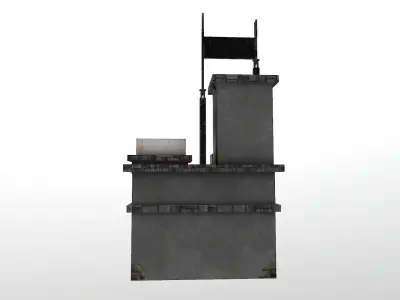 Cyberpunk Building 6 Low-poly 3D model