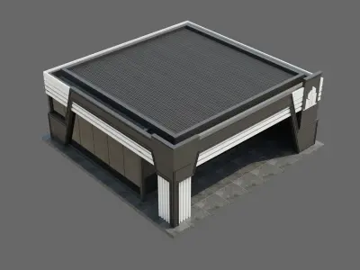 Glass Pavilion ID072 3D model