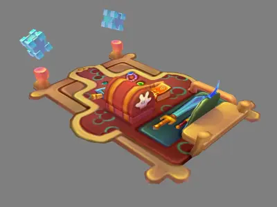 gAME Low-mode-VIP booth 3D model