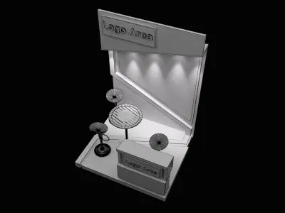 Booth Exhibition Stand a349b  3D model