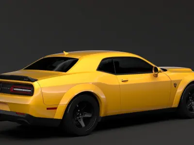 Hennessy Dodge Challenger SRT Demon 2020 3D model