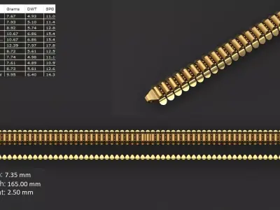 Turkish chain 12 3D print model