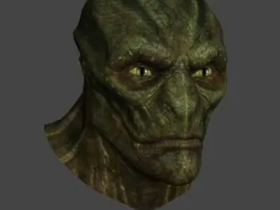 Reptile Joe Low-poly 3D model