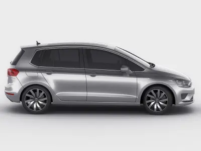 VW Golf Sportsvan 2014 3D model