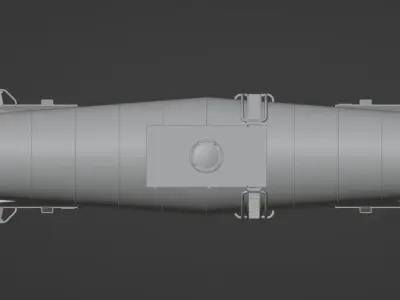 H0 1-87 scale Zacns slurry tank car 3D print model