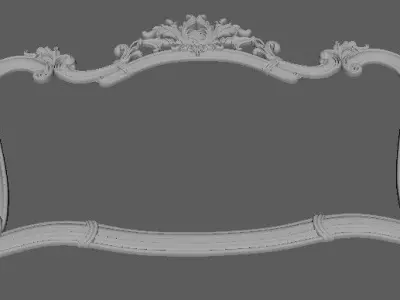 MIRROR ornate frame 3D model