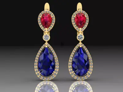 Classic Earrings  3D print model