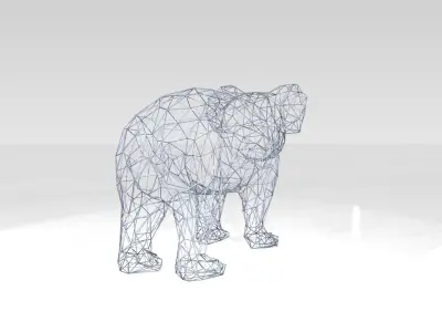 Koala Wireframe 3D model