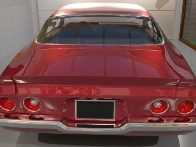 Chevrolet Camaro SS 1972 second generation 3D model