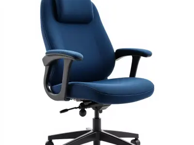 Blue Executive Chair model pack Low-poly 3D model