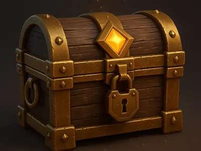 Legendary Golden Chest 3D print model