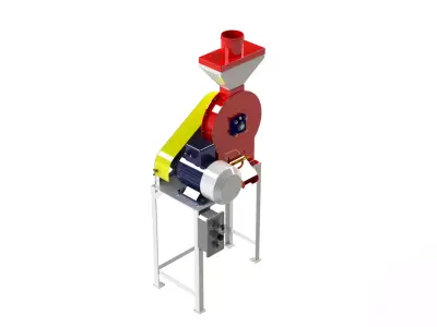 WG 4002 - Grain crusher - scrapper - 3kW 3D model