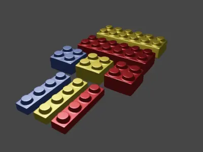 Lego pack Free low-poly 3D model