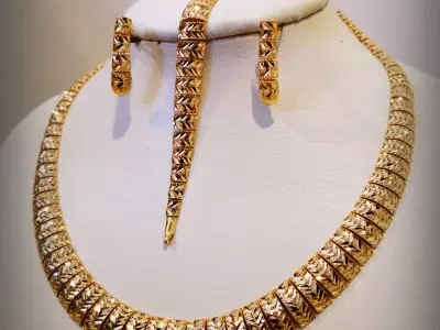 Necklace bracelet earrings wheat model fusion 3D print model