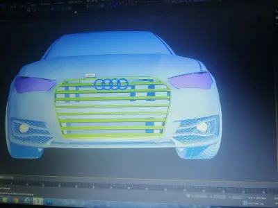 car Audi A6 Low-poly 3D model