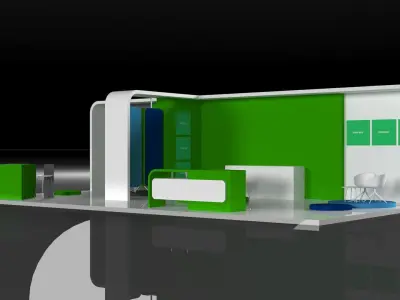 3D Booth Model 3D model 3D model