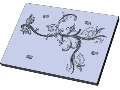 Chandelier horn 3D print model 3D model