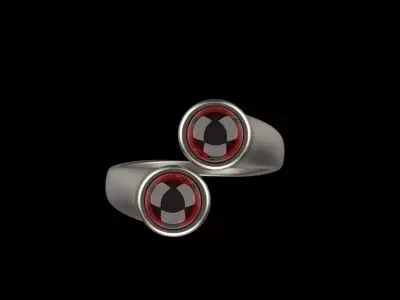 Cabochon ring model 512 3D print model