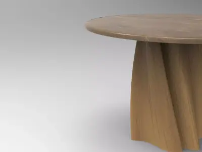 Lurr Dining Table Low-poly 3D model