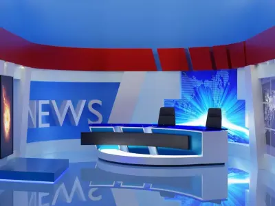 News Set - Virtual  3D model