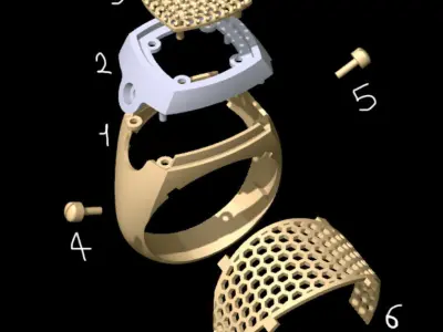 Luxury Men Ring 3D print model purchase