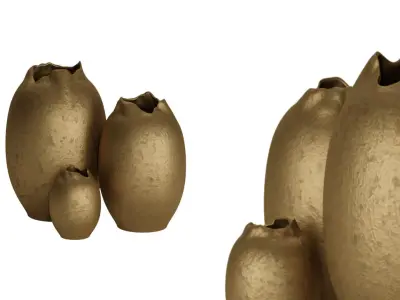 Volva Series Ceramic Vessels 3D model
