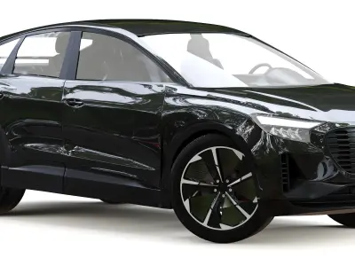 Audi Q4 sportback Low-poly 3D model