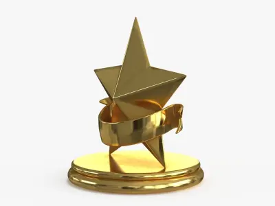 Award Trophy 03 Low-poly 3D model